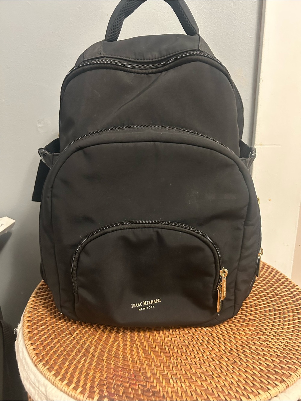 Isaac Mizrahi Black Backpack